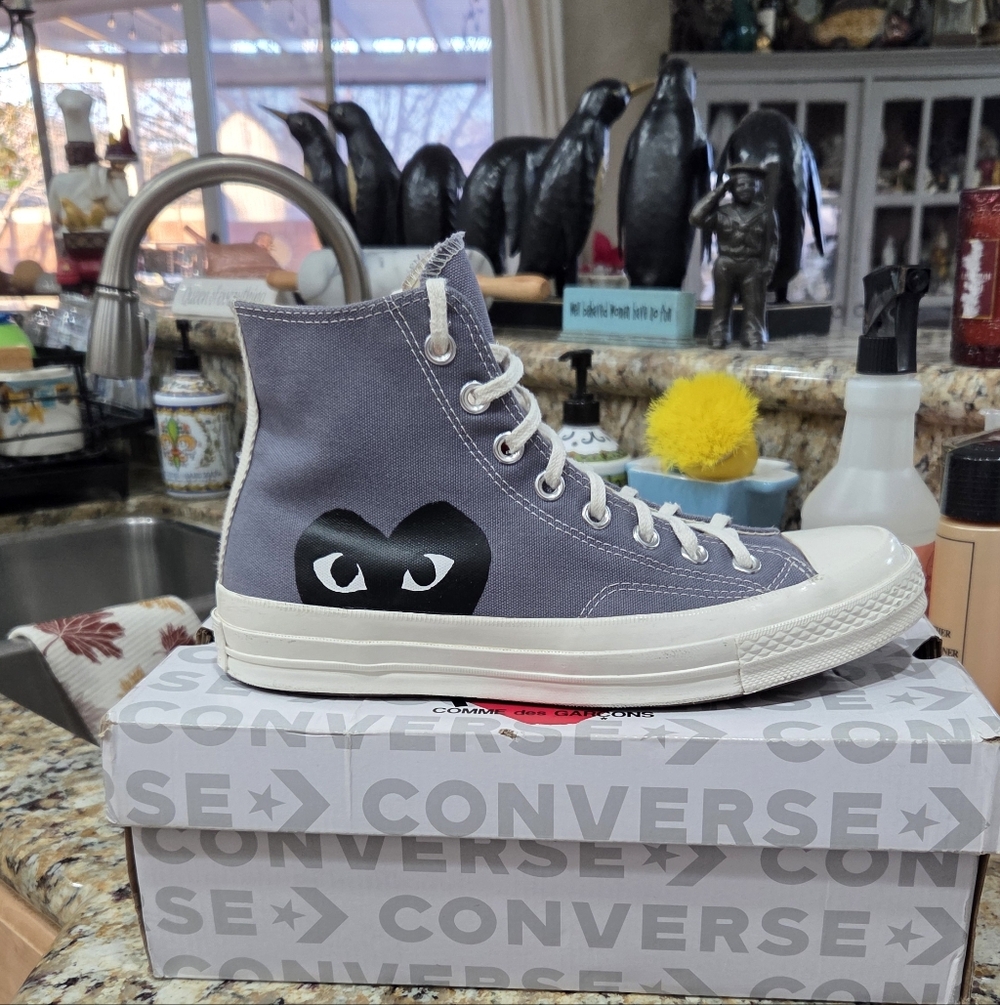 Converse Gray High-Top Sneakers